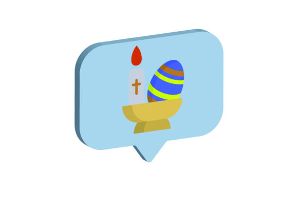 3D Easter Icon Candle