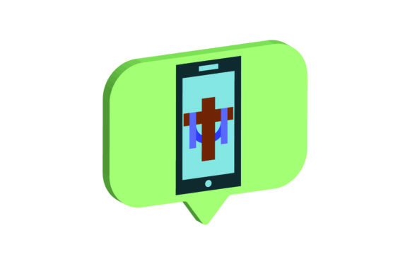 3D Easter Icon Cross