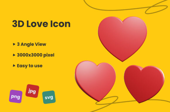 3D Love Icon Design Guide