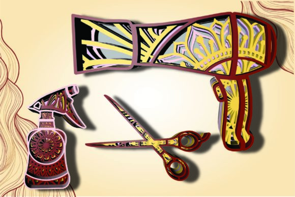3D Mandala Hair Tools
