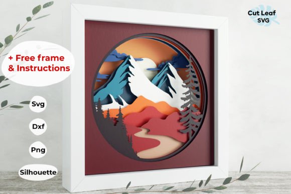 3D Mountains Shadow Box, Nature, Range: A Practical Guide to Layered Paper Art Implementation