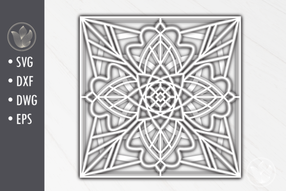 3d Multi-layer Mandala, Paper Cut