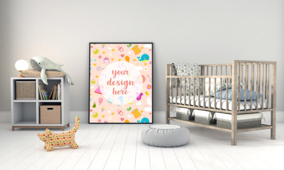 A 3d Modern Kids Bedroom Empty Frame: A Strategic Tool for Visual Branding