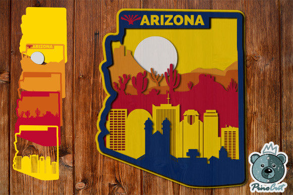 Arizona: 3D Layered Tropical Arizona