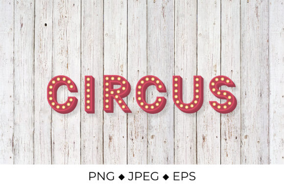 Circus 3d Lettering