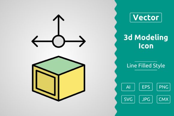 Elevating Digital Aesthetics: The Strategic Value of the Vector 3d Modeling Filled Outline Icon in Modern Design Workflows