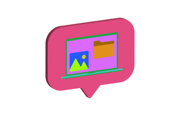 Laptop 3D Icon File: Premium Design Assets for Modern Projects